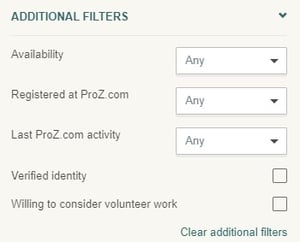additional filters