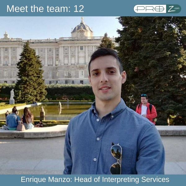 Enrique Manzo: Head of Interpreting Services